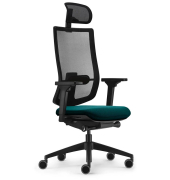 Bürostuhl se:do pro light 2, AP-896010 Stoff blau, Gestell schwarz