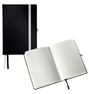 Notizbuch 44520094, satin schwarz, A5, 100g