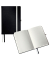 Notizbuch 44520094, Style, satin schwarz, A5, blanko, 100g, 80 Blatt / 160 Seiten