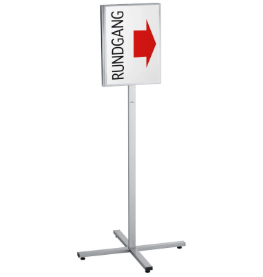 Infoständer INFO STAND OUTDOOR silber DIN A3