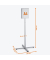 Infost&auml;nder INFO STAND OUTDOOR 502057, A4, 134,8cm hoch, silber