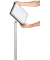 Infost&auml;nder INFO STAND OUTDOOR 502057, A4, 134,8cm hoch, silber