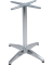 BRENTA Tischgestell für Bistrotisch silber 66,0 x 66,0 x 70,0 cm