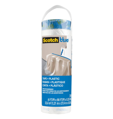 Blue™ Abdeckfolie Nachfüllrolle transparent 122,0 cm x 27,4 m 1 Rolle