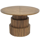 Gartentisch NADI walnuss rund 120,0 x 120,0 x 77,0 cm