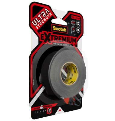 Extremium™ Ultra Strength Gewebeband schwarz 24,0 mm x 10,0 m 1 Rolle