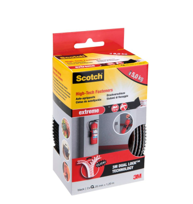 Klettband Extreme Fastener schwarz