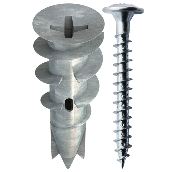 4049563002454 - Gipskartondübel Spiral Plus 37-2 + Schraube Spiraldübel Gipskarton 50 Stk - TOX 4049563002454 - Gipskartondübel Spiral Plus 37-2 + Schraube Spiraldübel Gipskarton 50 Stk - TOX