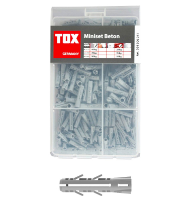 Miniset Spreizdübel Barracuda 094900041 Spreizdübel-Sortiment Ø 5,0, 6,0, 8,0 mm x 25,0, 30,0, 40,0 mm