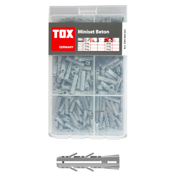 4049563022438 - Miniset Spreizdübel Barracuda 094900041 Spreizdübel-Sortiment Ø 50 60 80 mm x 250 300 400 mm 4049563022438 TOX 4049563022438 - Miniset Spreizdübel Barracuda 094900041 Spreizdübel-Sortiment Ø 50 60 80 mm x 250 300 400 mm 4049563022438 TOX