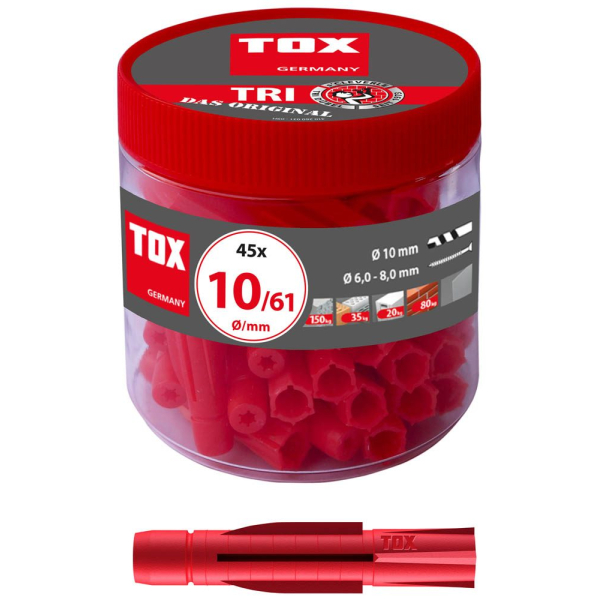 4049563025712 - TRI 1061 010260081 Universaldübel Ø 100 mm x 610 mm 4049563025712 45 Stück 4049563025712 - TRI 1061 010260081 Universaldübel Ø 100 mm x 610 mm 4049563025712 45 Stück