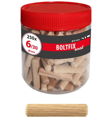 BOLTFIX wood 015200101 Holzdübel Ø 6,0 mm x 30,0 mm
