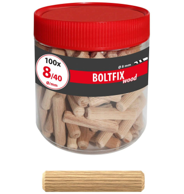 BOLTFIX wood 015200141 Holzdübel Ø 8,0 mm x 40,0 mm