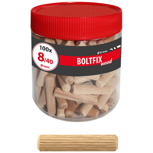 4049563046977 - BOLTFIX wood 015200141 Holzdübel Ø 80 mm x 400 mm 4049563046977 100 Stück 4049563046977 - BOLTFIX wood 015200141 Holzdübel Ø 80 mm x 400 mm 4049563046977 100 Stück