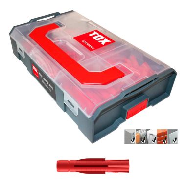 L-BOXX TRI Micro Allround 094900201 Universaldübel-Sortiment Ø 5,0, 6,0, 8,0, 10,0 mm x 31,0, 36,0, 51,0, 61,0  mm