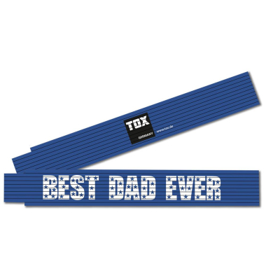 BEST DAD EVER Meterstab Holz