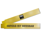 ERFOLG IST MESSBAR Meterstab Holz