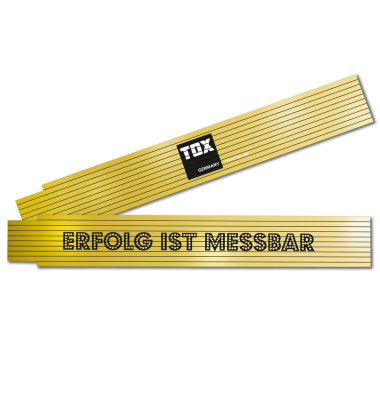 ERFOLG IST MESSBAR Meterstab Holz