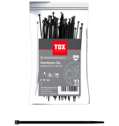 100 TOX Kabelbinder Clip schwarz