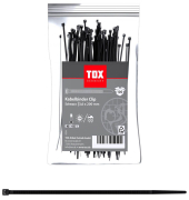 100 TOX Kabelbinder Clip schwarz