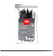 100 TOX Kabelbinder Clip schwarz