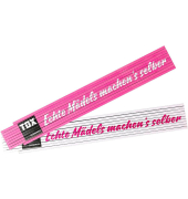 Echte Mädels machens selber Meterstab Holz