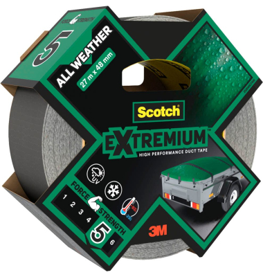 Extremium™ All Weather Gewebeband grau 48,0 mm x 27,4 m 1 Rolle