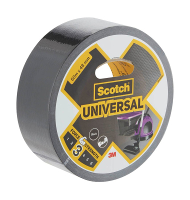 Universal Gewebeband schwarz 48,0 mm x 50,0 m 1 Rolle