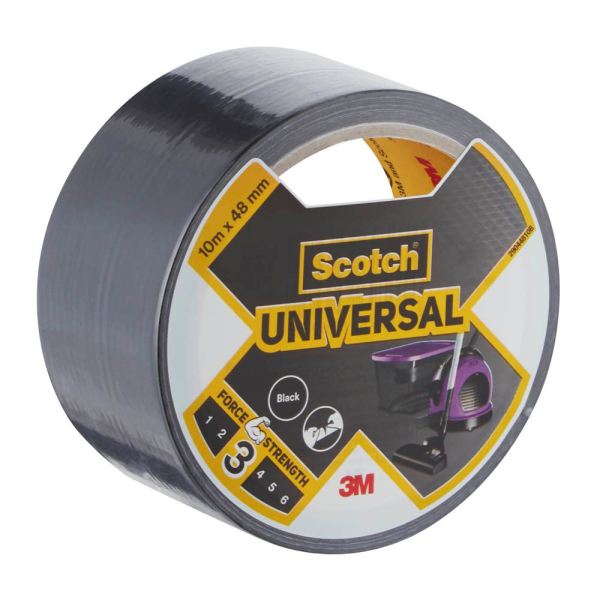 4054596696952 - Universal Gewebeband schwarz 480 mm x 100 m 1 Rolle 4054596696952 Scotch 4054596696952 - Universal Gewebeband schwarz 480 mm x 100 m 1 Rolle 4054596696952 Scotch