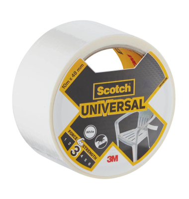 Universal Gewebeband weiß 48,0 mm x 10,0 m 1 Rolle