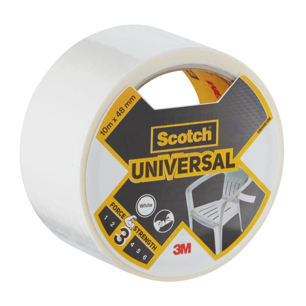 4054596697010 - Universal Gewebeband weiß 480 mm x 100 m 1 Rolle 4054596697010 Scotch 4054596697010 - Universal Gewebeband weiß 480 mm x 100 m 1 Rolle 4054596697010 Scotch