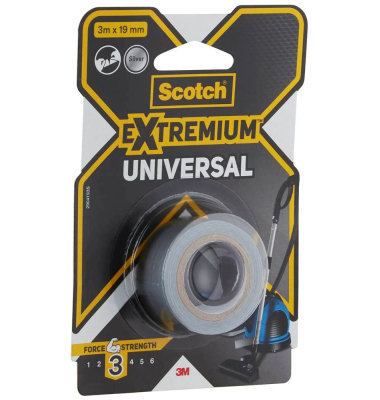 Extremium™ Universal Gewebeband silber 19,0 mm x 3,0 m 1 Rolle