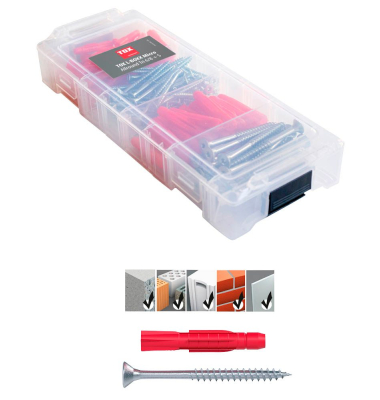 L-BOXX Micro Allround TRI 68 094901802 Dübel- und Schrauben-Sortiment Ø 4,5, 6,0, 8,0 mm