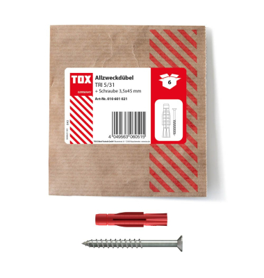 TRI 531 010601021 Dübel-Schrauben Set Ø 5,0 mm x 31,0 mm