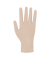 Einweghandschuhe, Copolymer, beige