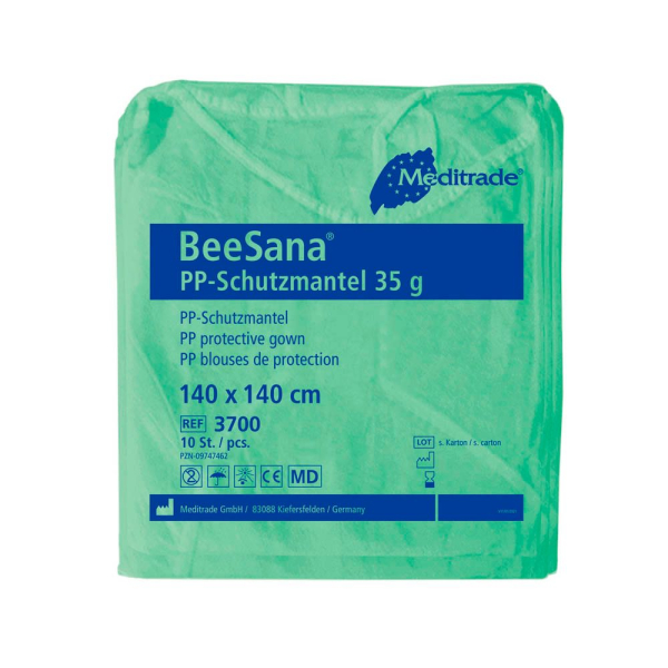 4250016440444 - unisex Schutzkittel BeeSanaPP grün Einheitsgröße 4250016440444 10 Stück 4250016440444 - unisex Schutzkittel BeeSanaPP grün Einheitsgröße 4250016440444 10 Stück