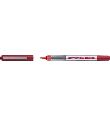 eye micro UB-150 Tintenroller silber 0,2 mm, Schreibfarbe: rot