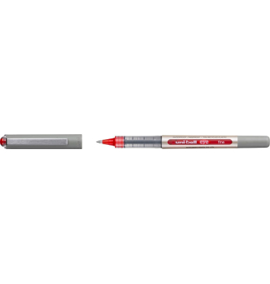 eye fine UB-157 Tintenroller silber 0,4 mm, Schreibfarbe: rot