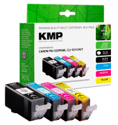  schwarz, cyan, magenta, gelb Druckerpatronen kompatibel zu Canon PGI-520 BK, CLI-521 CMY, 4er-Set