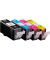  schwarz, cyan, magenta, gelb Druckerpatronen kompatibel zu Canon PGI-520 BK, CLI-521 CMY, 4er-Set