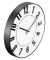 Wanduhr Formentera weiß schwarz Kunststoff, Ø 35,0 cm