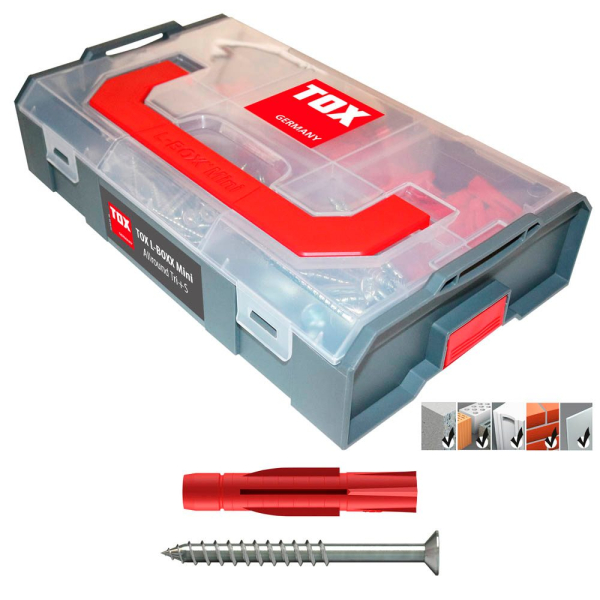 4049563047561 - L-BOXX TRI Micro Allround 094901201 Dübel- und Schrauben-Sortiment Ø 50 60 80 mm x 310 360 510 mm 4049563047561 TOX 4049563047561 - L-BOXX TRI Micro Allround 094901201 Dübel- und Schrauben-Sortiment Ø 50 60 80 mm x 310 360 510 mm 4049563047561 TOX