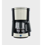 Kaffeemaschine Type 9575, schwarz/beige, 1000 Watt, 10 Tassen