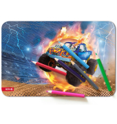 Schreibunterlage Monstertruck 89480 bunt Monstertruck 59x39cm