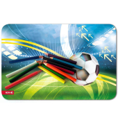 Schreibtischunterlage Fußball Kunstleder bunt