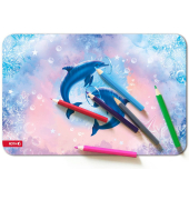 Schreibunterlage Delfine 89341 bunt 59x39cm