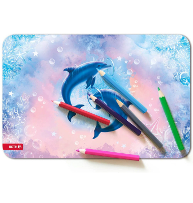 Schreibunterlage Delfine 89341 bunt 59x39cm