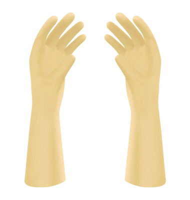 Einweghandschuhe, Polyisopren, beige