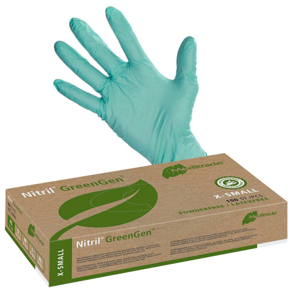 4250016484431 - unisex Einmalhandschuhe Nitril GreenGen grün Größe XS 4250016484431 100 Stück 4250016484431 - unisex Einmalhandschuhe Nitril GreenGen grün Größe XS 4250016484431 100 Stück
