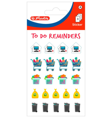 Aufkleber Planer-To do Reminder verschiedene Motive,